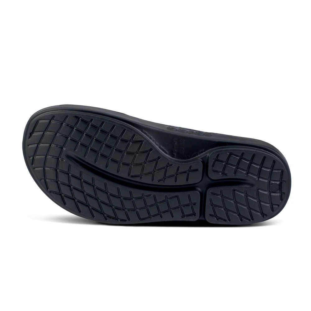 'OOFOS' Women's OOahh Slide Limited Edition - Black / Champagne Pop - Image 3