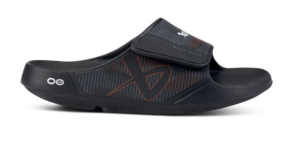 BAUER/OOFOS Women's OOahh Sport Flex Sandal – Black - Image 2