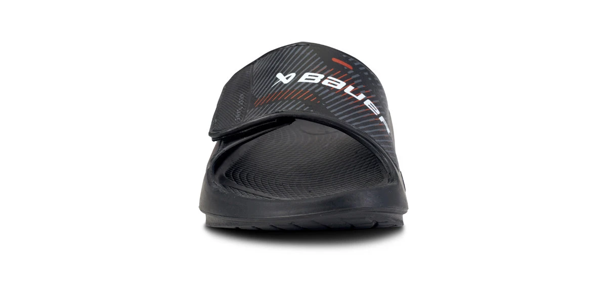 BAUER/OOFOS Women's OOahh Sport Flex Sandal – Black - Image 3