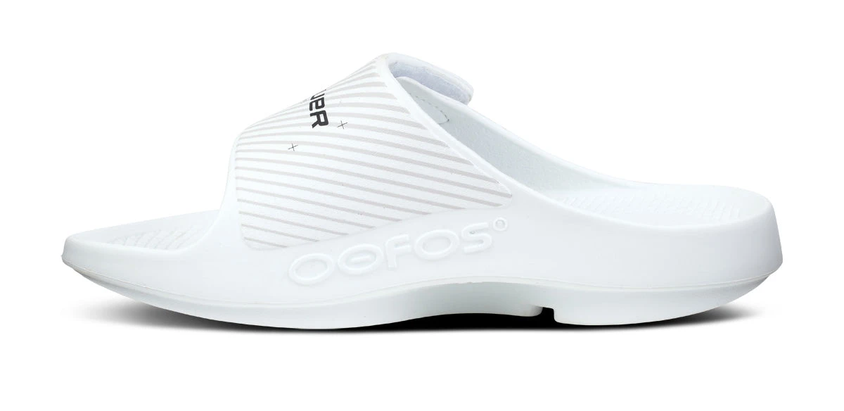 BAUER/OOFOS Women's OOahh Sport Flex Sandal β White - Image 4