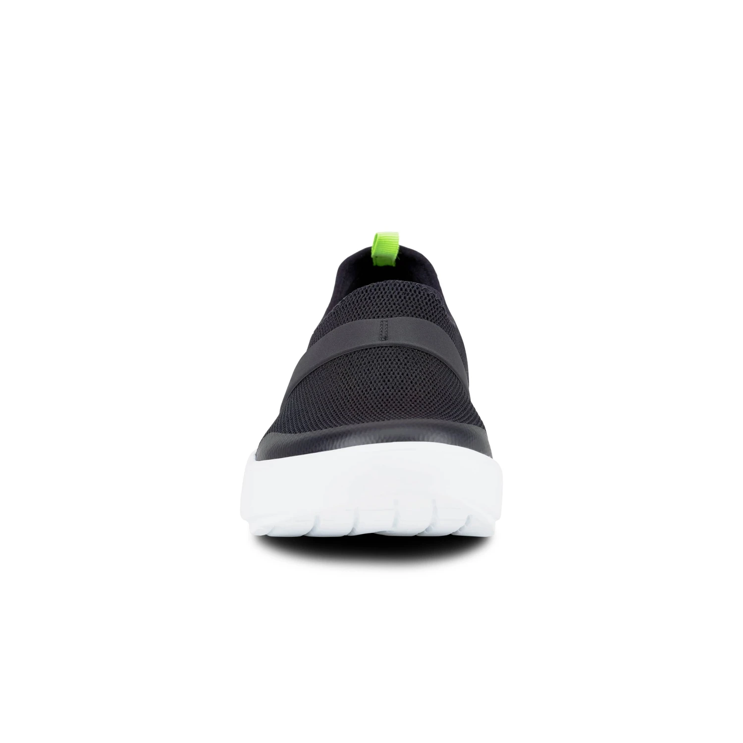 'OOFOS' Women's OOmg Fibre Low Slip On - White / Black - Image 5