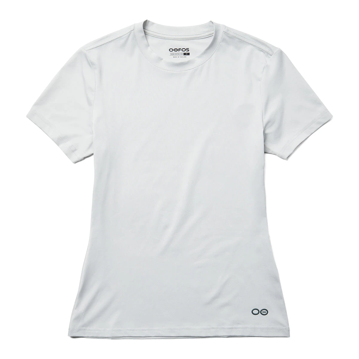 OOfos Women's COOl Down T Shirt - Light Gray Heather