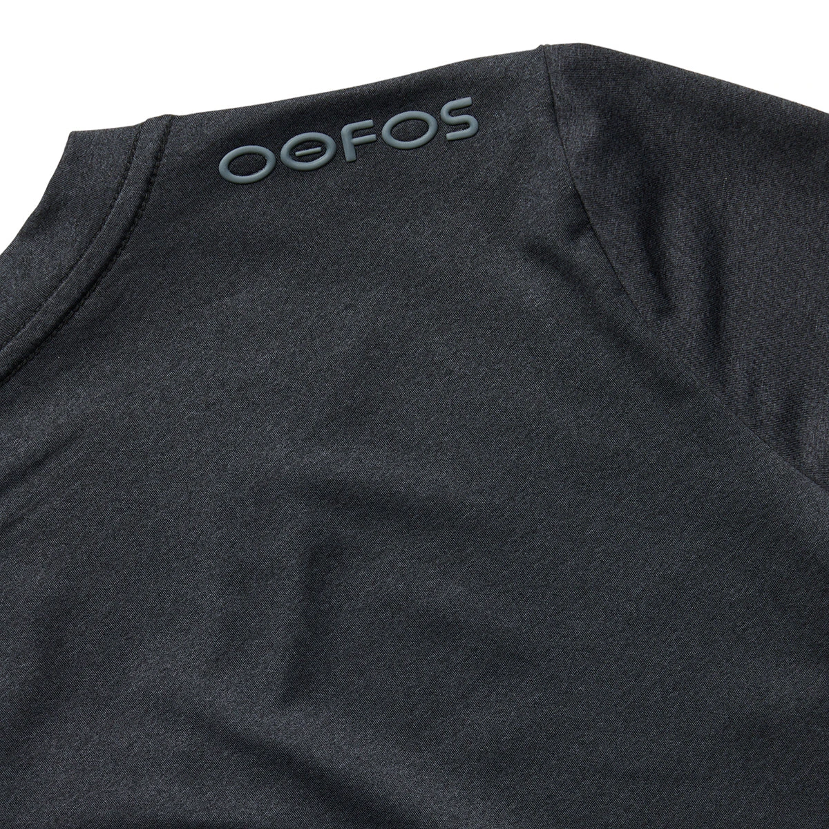 OOfos Women's COOl Down V Neck - Dark Gray Heather - Image 6